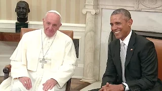 President Obama & Pope Francis Meet in the West Wing