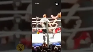 Live Event Sami Zayn Hits Roman Reigns Superman Punch 😂 #shorts