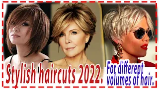 Stylish short haircuts💕 2024. Haircuts for everyone. For different volumes of hair.