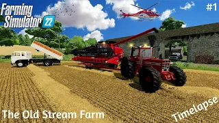 Buying a New Farm & Harvesting Wheat | The Old Stream Farm | PS4 | FS22 | Timelapse | Episode 1