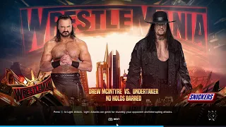 WWE 2K24 - Drew McIntyre vs The Undertaker | No Holds Barred Grudge Match