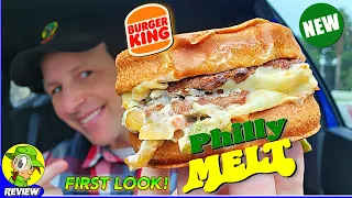 Burger King® Philly Melt Review 🍔👑🔔🧀 First Look! 🔍👀 Peep THIS Out! 🕵️‍♂️