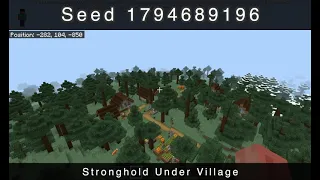 Minecraft 1.18 Seed (Bedrock) Stronghold Spawn with Lush Caves(60 Second Seeds)