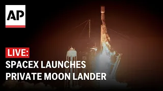 LIVE: SpaceX launches private moon lander for Intuitive Machines