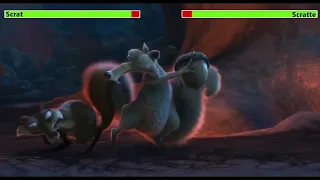 Scrat vs. Scratte with healthbars