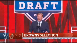 Cleveland Browns select Baker Mayfield No 1 in the 2018 NFL Draft | April 26, 2018