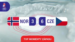 NÓRSKO vs. ČESKO | 3:6 | IIHF Majstrovstvá sveta 2024 - Highlighty zápasu