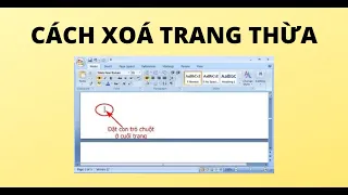 CÁCH XOÁ TRANG THỪA TRONG WORD