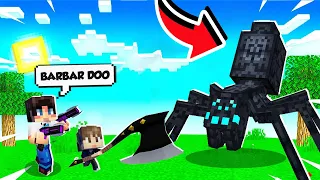 KITA MASUK KE SARANG MONSTER TERKUTUK DI MINECRAFT!!! - SURVIVAL TERKUTUK S4 #12