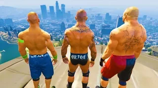 GTA 5 Randy Orton John Cena Compilation #5 (GTA 5 WWE Fails Funny Moments)