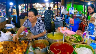 So Delicious! Various Types Of Breakfast @ Market Phnom Penh - Khmer noodles, Rice Pork & More