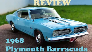 1968 Plymouth Barracuda (light blue) Diecast review in 1/18 scale by Highway 61