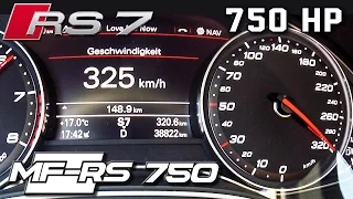 Audi RS7 750 HP 0-325 km/h ACCELERATION & TOP SPEED by AutoTopNL