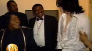 Michael Jackson and James Brown, Backstage at BET Awards