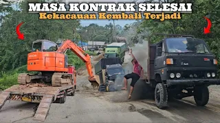 Today the excavator contract is finished, today the Batu Jomba chaos begins