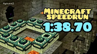 minecraft speedrun world record | 1:38.70 |