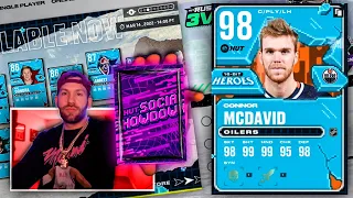 EXCHANGED 8 GOLDS FOR THIS 90+ OVR PULL! CLUTCH PURPLE PULL! 98 MCDAVID, GAMEPLAY & MORE! NHL 22 HUT