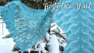 Это просто БОМБА!!! Вяжу по две в день! 🤩❄️🤩 Very beautiful crochet shawl