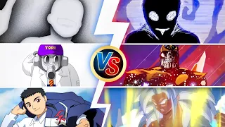 Truth VS Anti Spiral/ToriBot VS Astral Regulator Thanos/Kami tenchi VS Future Goku |Black VS white|