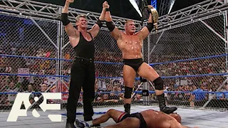 WWE Rivals: Heavyweights Kurt Angle vs. Brock Lesner - "Meat Slappin' Meat" | A&E