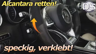 Alcantara Lenkrad total verklebt! So kannst du es wieder retten! Endlich wieder flauschig und weich