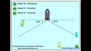 Overtaking between ships - Rule 13 - Rules of the Road - ROR