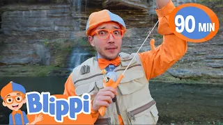 🎣Blippi Goes Fishing! | Educational Kids Videos | Fun Compilations