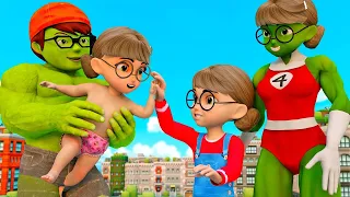 Scary Teacher Nick Hulk Family Whenever his Mother is Absent From Home | Scary Teacher 3D