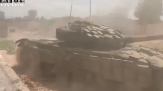 Syria.  War.  Tank battles! Танки в бою. Сирия!