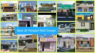 Modern parapet wall design || Beautiful parapet wall ideas || Front elevation with Roof parapet wall