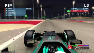 [60FPS] F1 2014 - Mercedes AMG Petronas at Bahrain with controller