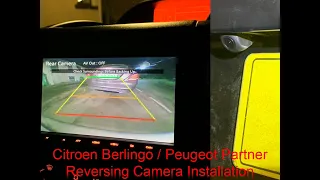Citroen Berlingo Reversing Camera Installation