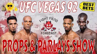 UFC VEGAS 92 PROPS & PARLAYS SHOW | BARBOZA VS MURPHY