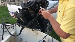 Bypassing the key to the starter on an outboard motor