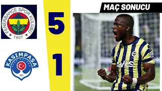 FENERBAHÇE 5-1 KASIMPAŞA MAÇ ÖZETİ ! | 29 OCAK 2023