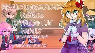 mha react to Afton Family | 1/5? | NO SHIPS |⚠️ IN DESC | FW | izuku, shota afton kyoka emily au