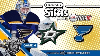 Stars vs Blues: Game 4 (NHL 16 Hockey Sims)