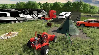 Camping de luxe sur un lac privé abandonné | Farming Simulator 22 RolePlay