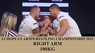 SENIOR MEN 100 KG FULL CLASS || European Armwrestling Championship 2021 Lithuania