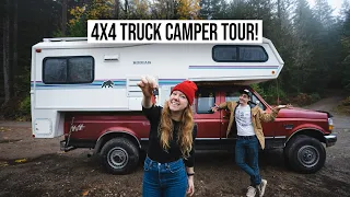 We Traded Our RV for a Vintage 4x4 Truck Camper!? 😍 FULL TOUR + Heading up to CANADA!