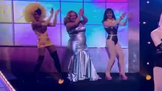 Queens In The Back Excited for the Lip Sync - Rupaul's Drag Race