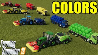 LAND OF COLORS ! RAMP vs COLORS BALE WRAPPER ! Farming Simulator 19