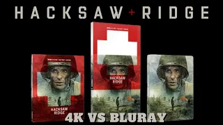 Hacksaw Ridge 4k Bluray Steelbook Unboxing. 4k Vs Bluray Picture Comparisons.