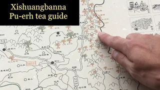 The Pu-erh tea mountains of Xishuangbanna: map overview