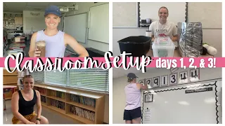 CLASSROOM SETUP | Days 1, 2, & 3 | Unpacking, Organizing, Decorating + Back to School Haul!