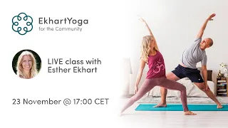 LIVE class with Esther Ekhart 23 November 2020