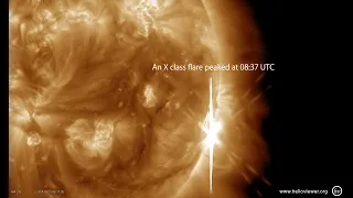 An X flare (peaked at 08:37 UTC) and X2.9 flare (peaked at 14:38 UTC) were observed on 15 May