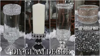 DIY EASY AND GLAM CANDLE HOLDERS | DIY DOLLAR TREE GLAM HOME DECOR FOR SPRING / SUMMER 2020