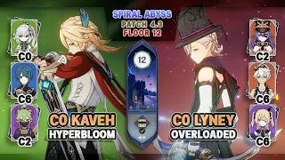 C0 Kaveh Hyperbloom & C0 Lyney Chevreuse Overloaded | Spiral Abyss 4.3 - Genshin Impact