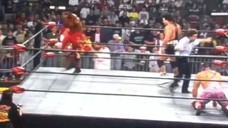 The Dog Face Gremlin Gnaws on the Bottom Rope while Growling - Rick Steiner